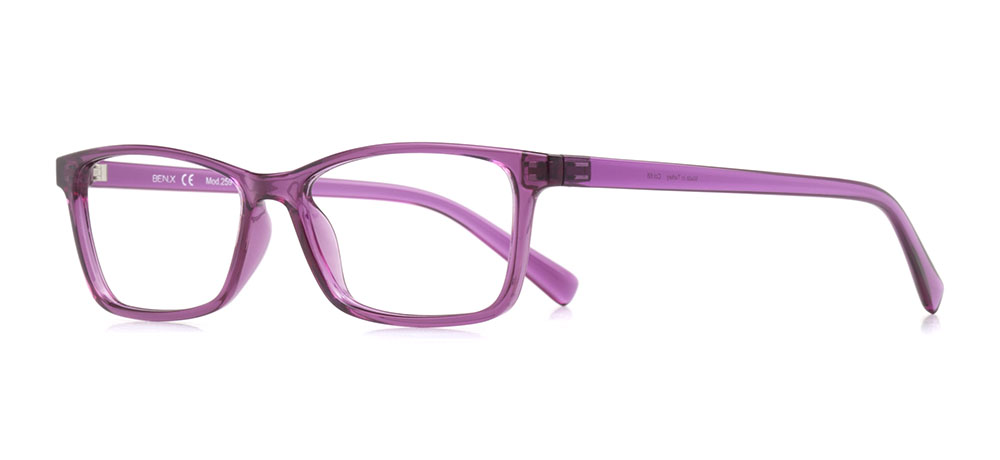 BENX Eyeglasses Teenage Woman Rectangular Full-Rimmed Grilamid (TR90) Unfiltered BXTR90 259-68